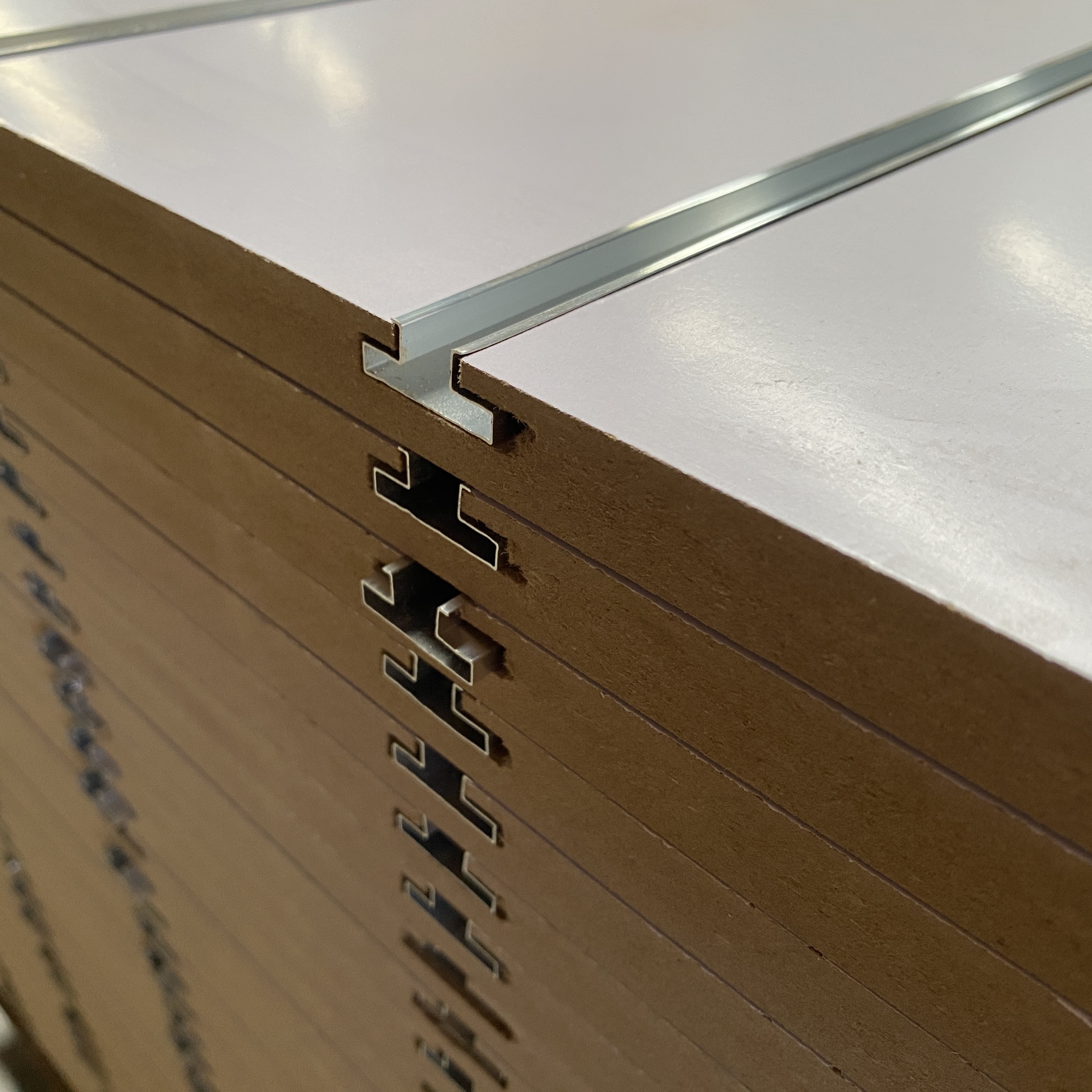 1220X2440mm Stylish Grooved MDF Acoustic Panels for Wall Cladding and Cabinet Doors