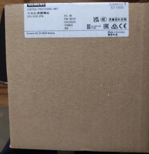 6ES7515-2FM02-0AB0 SIMATIC S7-1500F Siemens CPU PLC 1515F-2 PN