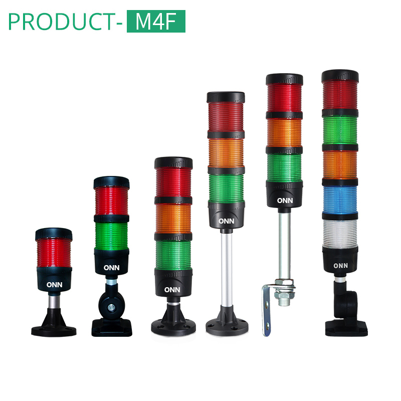 ONN‑M4F Modular LED Signal Tower Light 60/70mm Stack‑able Warning Light With Buzzer For CNC Automation Machine