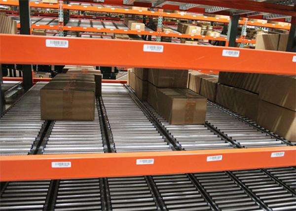 Full Metal Gravity High Density Pallet Racking System Rust Resistance RAL System Color