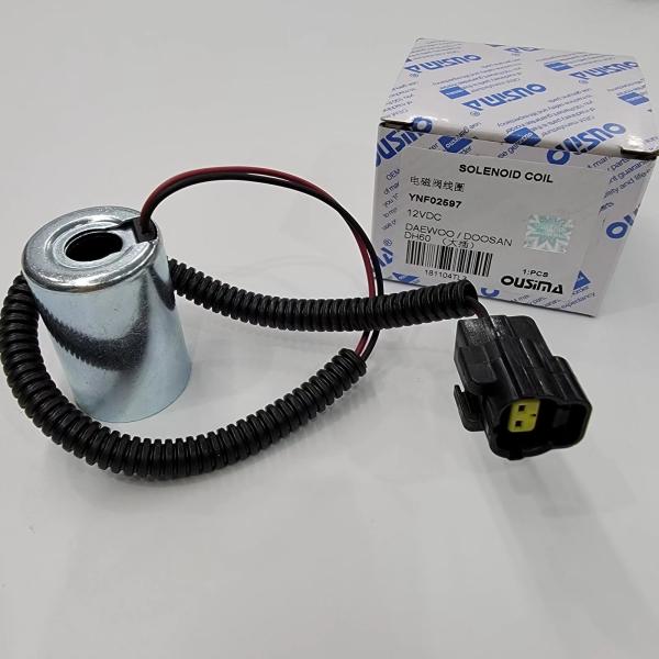 YNF02597 12V Solenoid Valve Coil For Daewoo DH60-5 DH60-7 Electric Part
