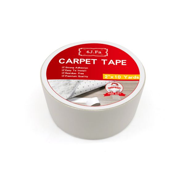 Customized White Indoor Carpet Edge Binding Tape Double Sided Rubber Hot Melt Adhesive for Rugs Sealing