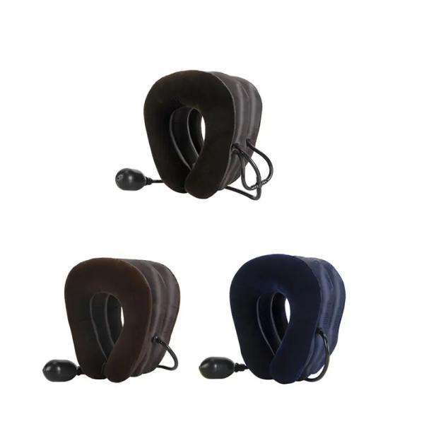 60 Fabric Count Inflatable Cervical Collar Traction Apparatus for Neck Pain Treatment