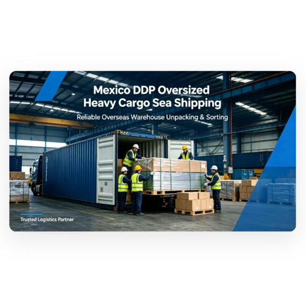 DDP Shipping to Mexico Oversized Heavy Cargo Sea Shipping with Inland Truck / Courier Door Delivery