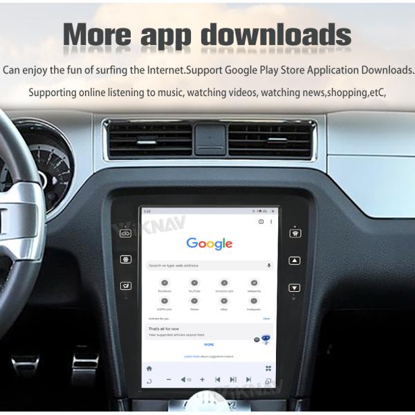 Android 13 Автомобильное радио GPS навигация для Ford Mustang Мультимедийный проигрыватель 09-13
