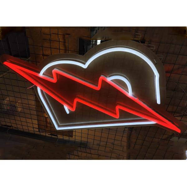 Acrylic 200cm 12VDC Lightning Led Neon Signs RoHS For Bar