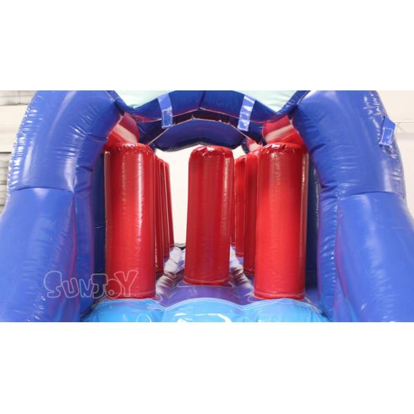 0.55mm Plato Pillar Obstacle Water Slide For Children'S Amusement Park