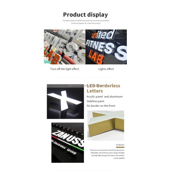 Высокая яркость светодиодный свет светодиодные лампы письма настенные знаки для наружных цифровых вывесок