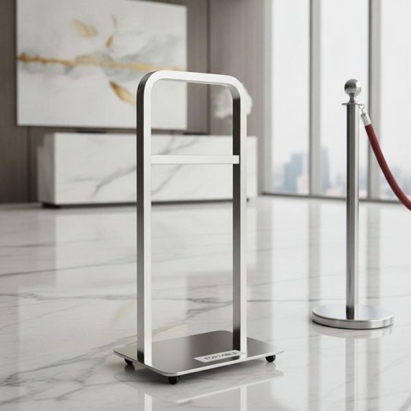 Width 50 Cm Hotel Railing Stand Portable No Assembly Easy To Move Practical For Hotels Restaurants