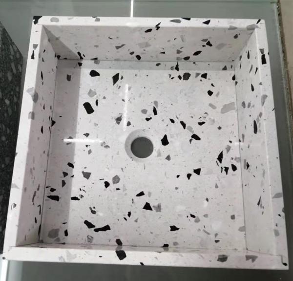 Custom Bathroom terrazzo stone sink basin various colors inorganic basin