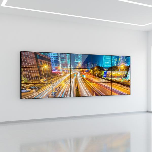 MJK 46/49/55 Inch 4K for 2.1 Video Wall Splicing Screen 3.5mm Seamless LCD Samsung/AUO Panels 500cd/m