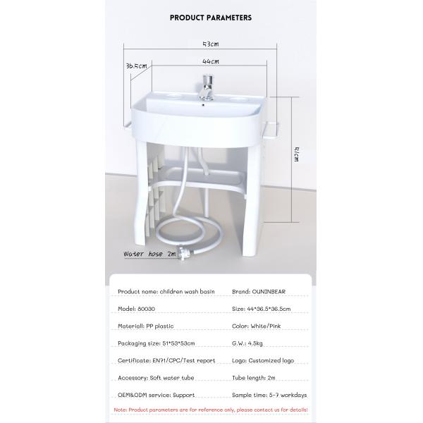 EN71/CPC/Test Modern Multi Colored Kids Wash Basin Floor Standing