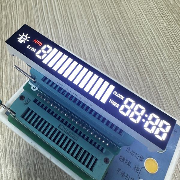 ULTRA BRIGHT WHITE/RED COMMON CATHODE  CUSTOM 7SEGMENT LED DISPLAY FOR KITCHEN HOOD