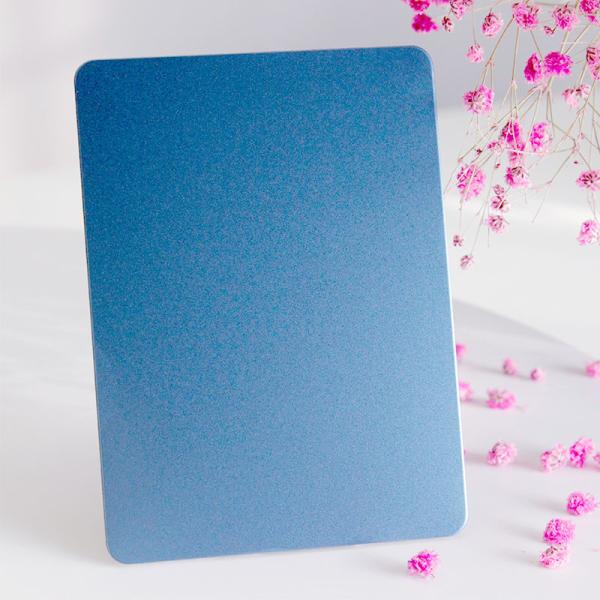 Sky Blue Color 0.8MM Thick 4x8 Stainless Steel Sandbleasting Sheet AFP Finish