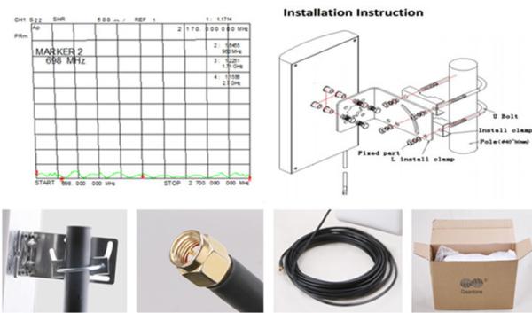 700-2700MHz External 4G LTE Antenna 9dBi 4G LTE External Antenna 4g lte outdoor antenna