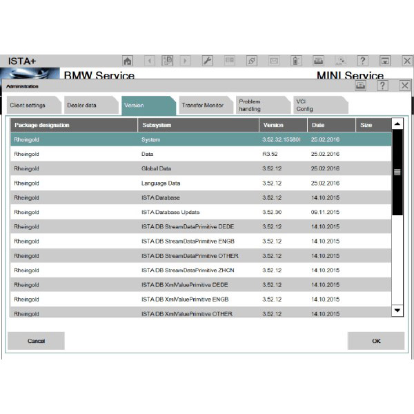 Самое новое програмное обеспечение ISTA/D BMW ICOM (ISID 3.52.32) ISTA/P (3.57.2.002) с Multi-языком для компьтер-книжки Lenovo