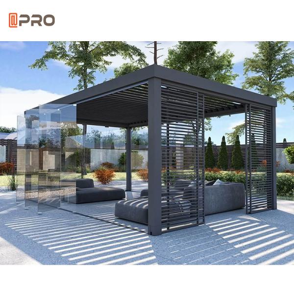 Waterproof Aluminum Alloy Pergola Gazebo Louvers For Garden