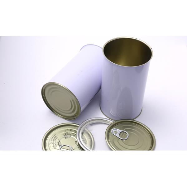 Purple Powder Tin Can 700ml Tall Metal Tins Cans For Canning Food