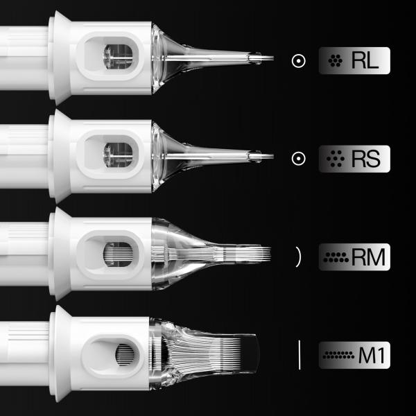 QUELLE Wholesale Tattoo Cartridge Needles Stainless Steel RL RS M1 Disposable Body Art