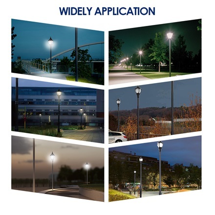 UL Outdoor LED Post Top Light Us Stock IP65 Aluminum 30W 50W 60W 80W 100W LED Garden Light For Parking Area Yard