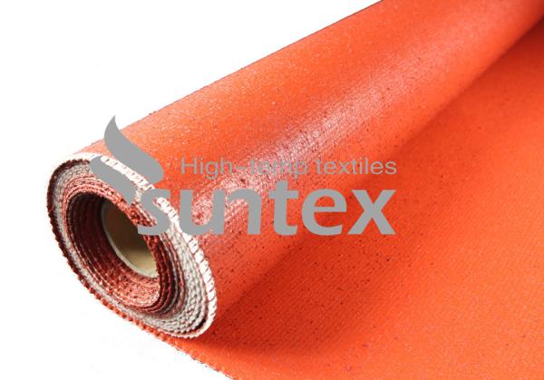Da chama revestida da tela da fibra de vidro da borracha de silicone da isolação térmica material resistente