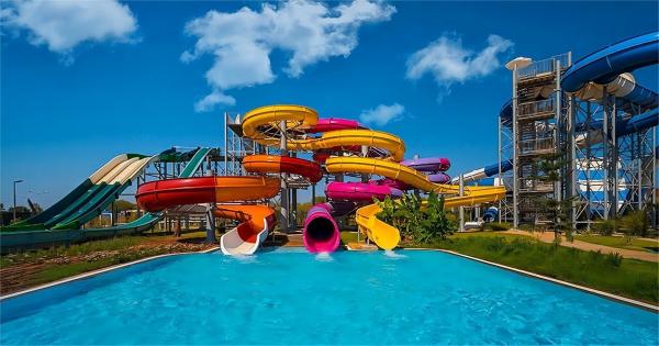 Aqua Water Park Summer Water Games Fiberglass Water Slide Set for Kids