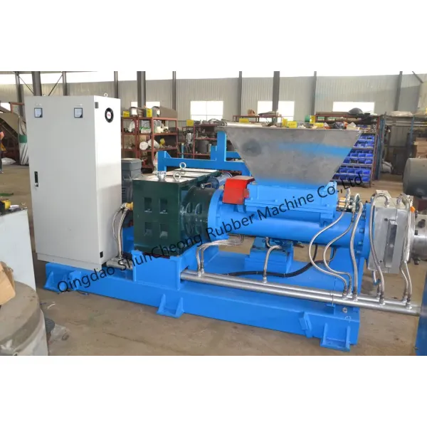 Double-heads Rubber Strainer Extruder/Force Feeding Rubber Strainer Machine with Double Head