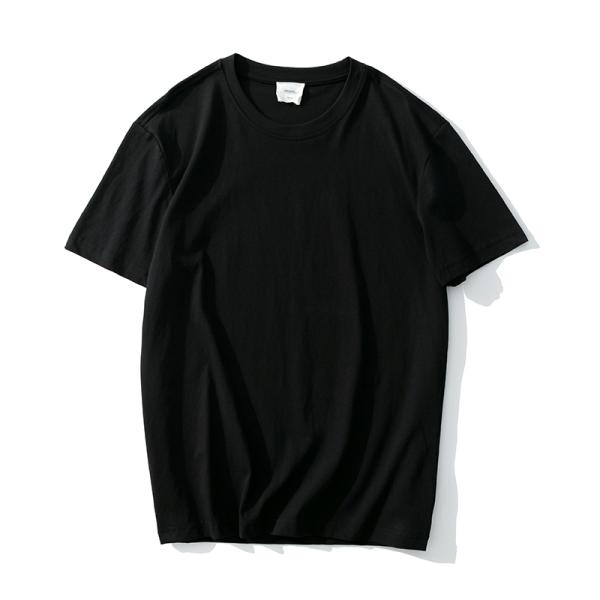Men'S 100% Cotton 210gsm Blank T Shirts Short Sleeve Compressed
