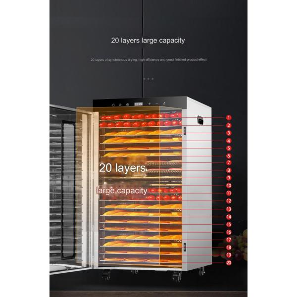 18-layer Manual Electric Food Dehydrator Dryer for Dehydrating Fruits and Vegetables