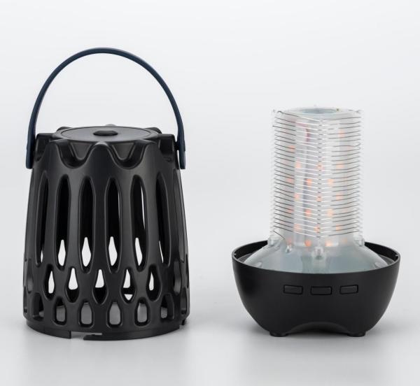 100 à 150 mètres carrés Surface applicable Camping extérieur rechargeable Mouchard tueur d'insectes Zapper avec lumière nocturne Bluetooth