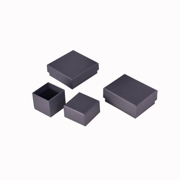 Emballage cadeau recyclé écologique Cartons de bijoux en papier kraft noir brun