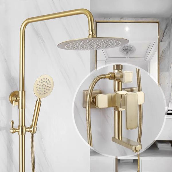 Ливня изделий нержавеющей стали 304 набор Bathroom золота санитарного роскошный