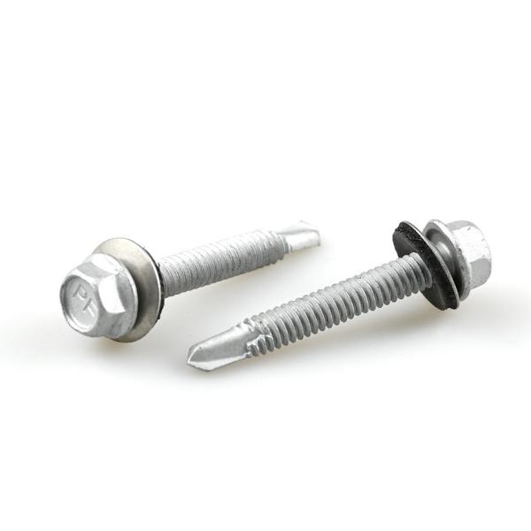 Steel Structure Roofing Screw with Bi-Metal Hexagon Head and EPDM Washer 6.3x45 T/T