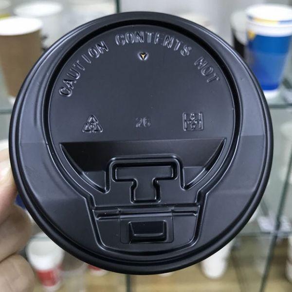Disposable Plastic Cup Lid 80mm 90mm Ps Optional Color Eco Friendly Sgs