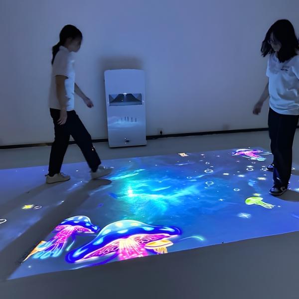 子供向け80ゲーム搭載モバイル床プロジェクションマシン