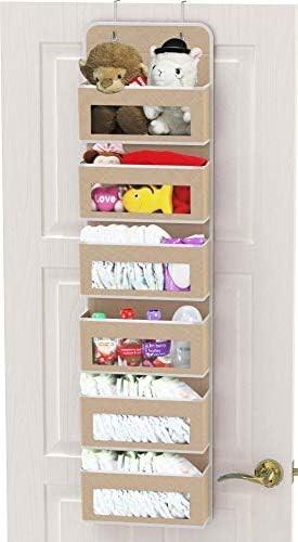 2 Pack Wall Hanging Bag Organizer Basket with Pockets for Bathroom Bedroom Kitchen Dorm Room Essentials Rv Storage and O