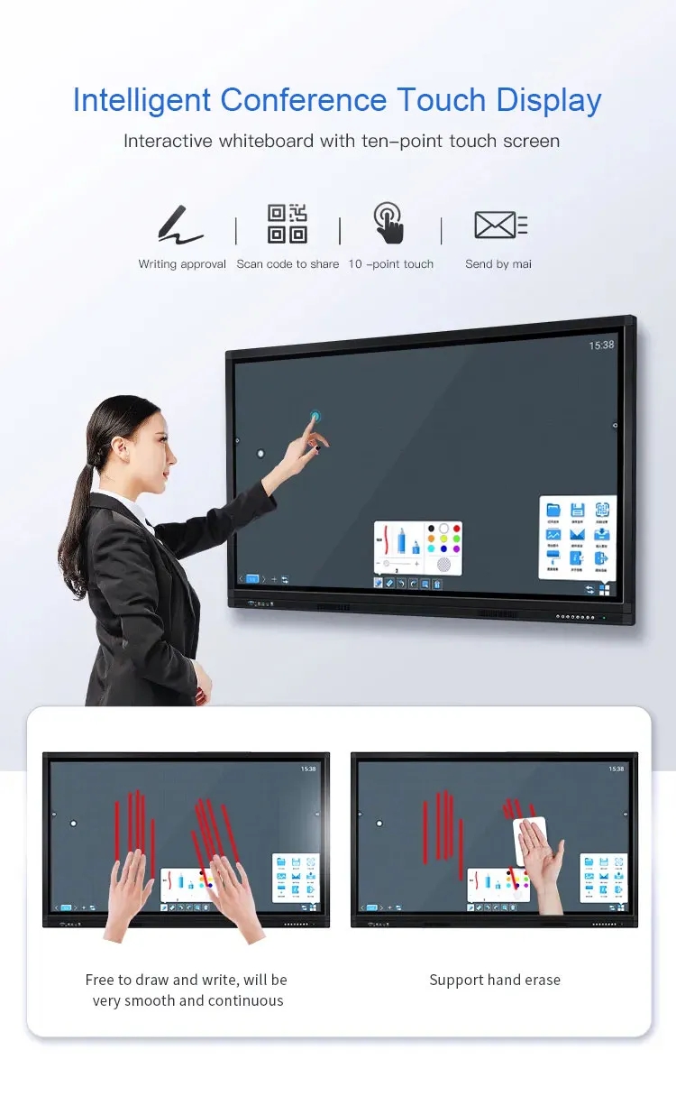 450cd/M2 цифров умное взаимодействующее Whiteboard для видео- встречи