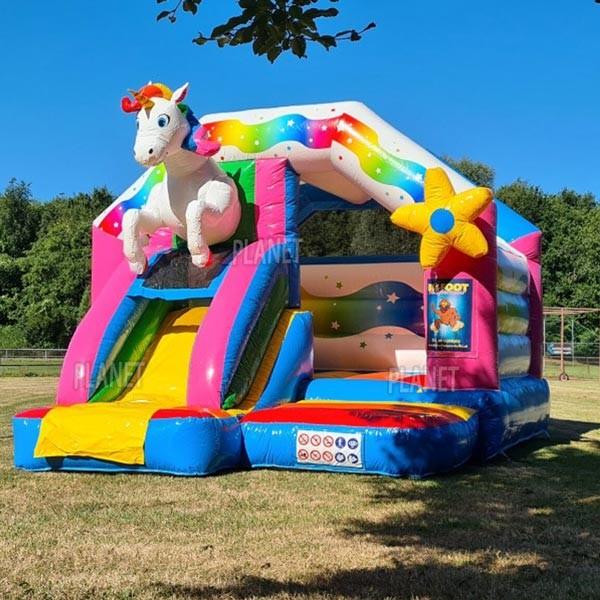 Outdoor PVC Unicorn Inflatable Bouncy Castle For Kids and Adults