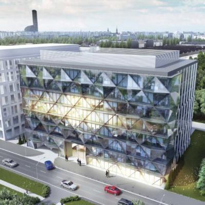 Commercial Glass Curtain Wall Systems Flat / Curved Insulated Glass Panel Curtain Wall Greenhouse Thermal Insulation Energy Saving