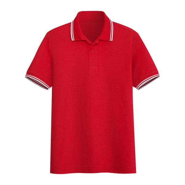 Black Sky Blue Men's POLO Shirt Lapel Slim Summer 65% Cotton T Shirts