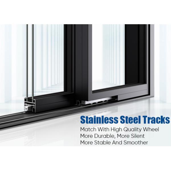 Interior Room Partition Sliding Doors Aluminum Panoramic Slim Frame