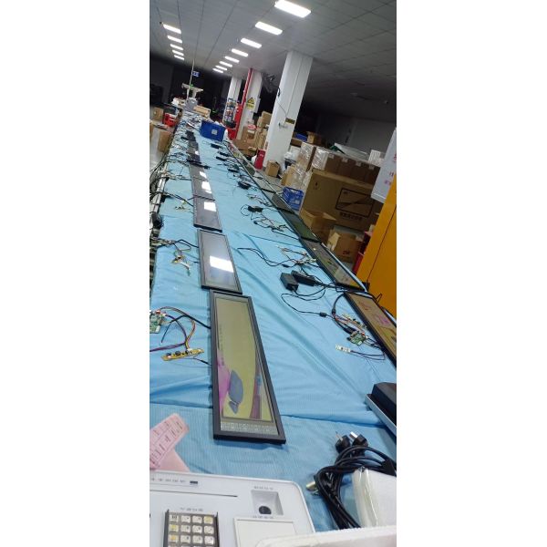28.1inch Indoor Bar Type LCD Display Shelf Edge Banner LCD Display Ultra Thin Strip LCD Screen with Android Windows OS