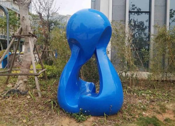2m High Blue Baking Varnish Outdoor Garden Ornaments Statues