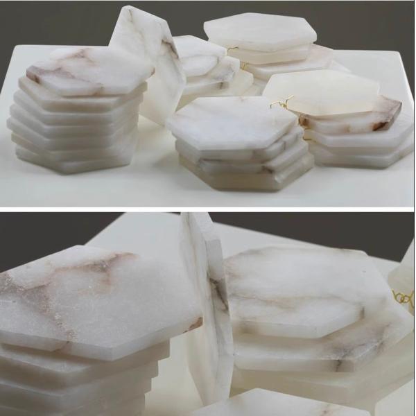 Lámpara de colgante de mármol de diseño moderno.