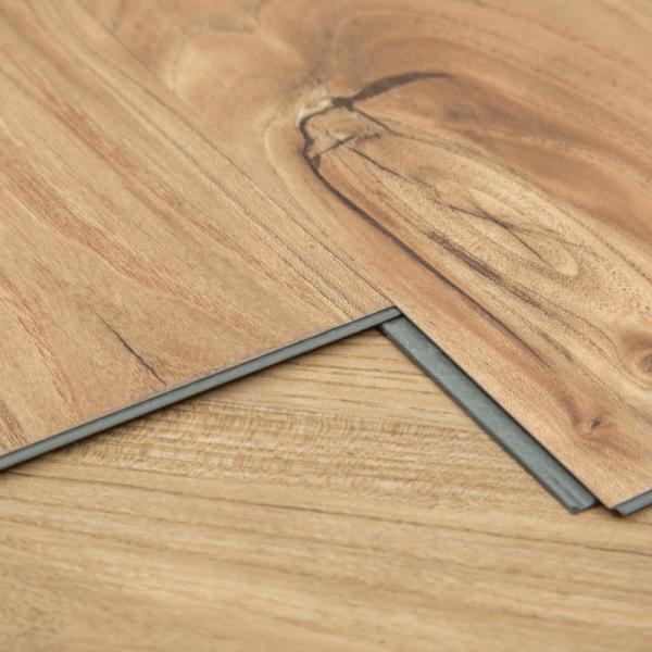 Safe Kitchen Vinyl Flooring , Plastic Vinyl Floor Tiles No Formaldehyde Wide Applied