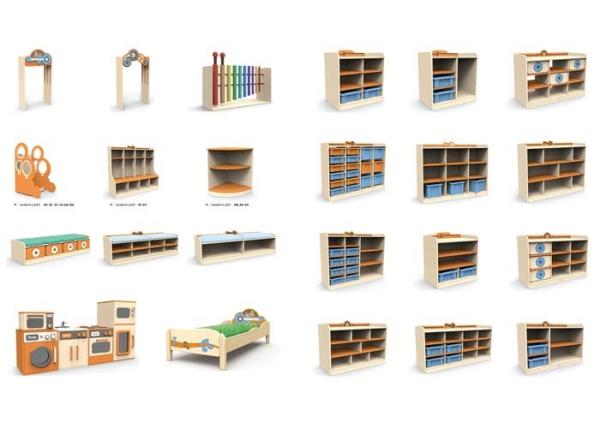 Classroom Kindergarten School Furniture Fine Workmanship  Imported PP Plastic