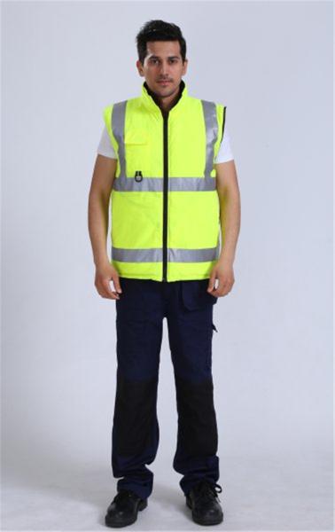 OEM 100% Polyester 300D*300D Oxford Lightweight Hi Vis Jacket For Cold
