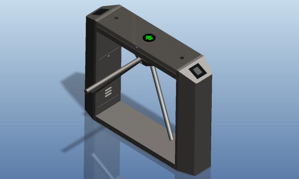 Barcode Access Control 24V Pedestrian Security Gate