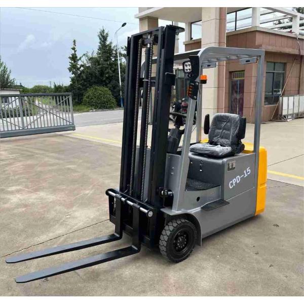 2000kg 4409lb 4500mm 3 wheel electric forklift with 3 Stages Mast for outdoor or indoor use