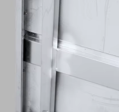 500 kg/㎡ Load Capacity Stainless Steel Workbench with Sliding Door Design for Commercial Kitchen Storage